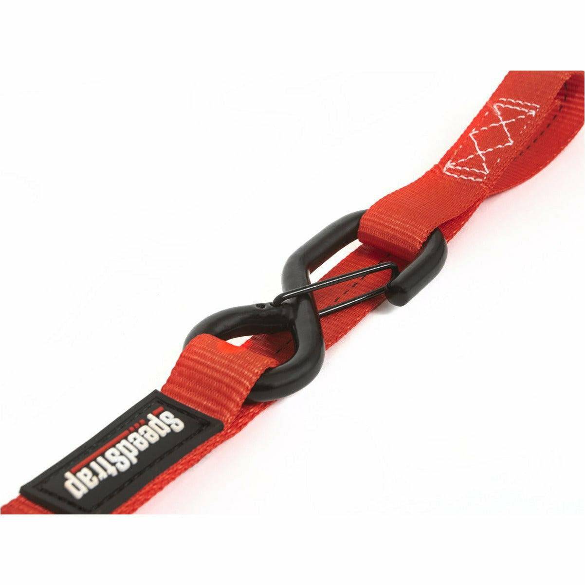 1"x15' Ratchet Tie Down with Snap S Hooks and Soft Tie (2 Pack)