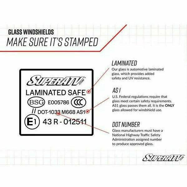 Can Am Defender Glass Windshield