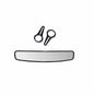 Honda 17" Curved Rear View Mirror
