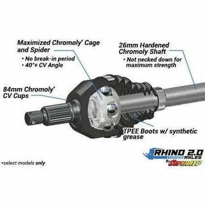 Honda Talon 1000X Rhino 2.0 Heavy Duty Axle