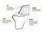 Polaris Ranger XP 1000 Convertible Cab Enclosure Doors
