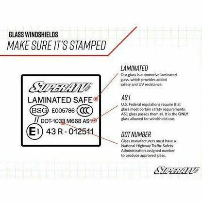 Polaris Ranger XP 570 Glass Windshield
